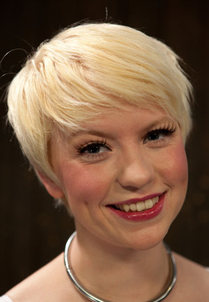 18 year old Alexis Crystal on knees for submissive cock serving action